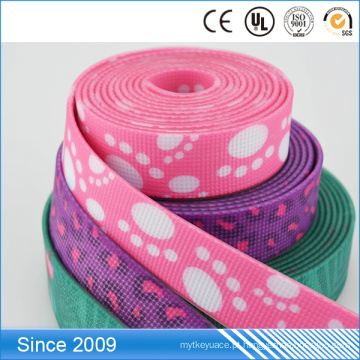 Webbing impresso 25mm do Webbing do poliéster revestido por atacado descartável do Webbing do PVC